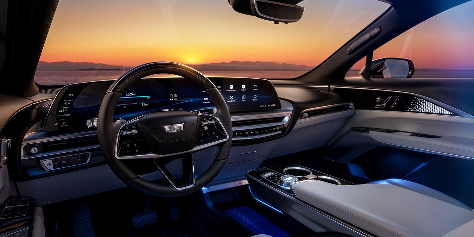 Interior of the 2023 Cadillac LYRIQ