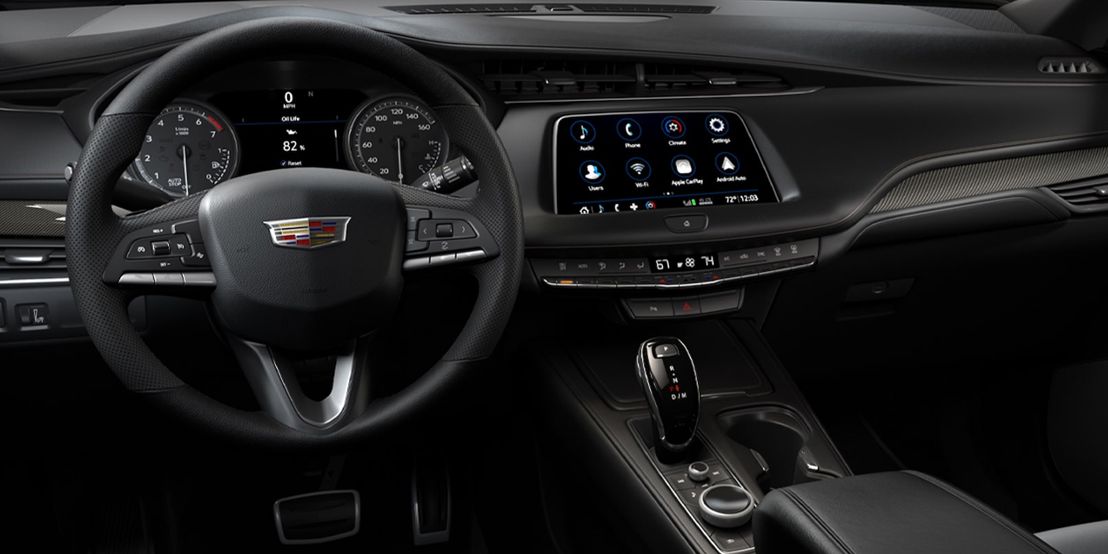 Interior of the 2021 Cadillac XT4