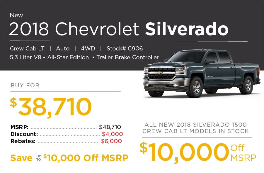 2018 Chevrolet Silverado Special Offer