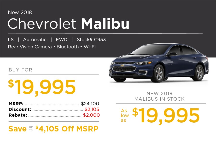 New Chevrolet Malibu Special Offer