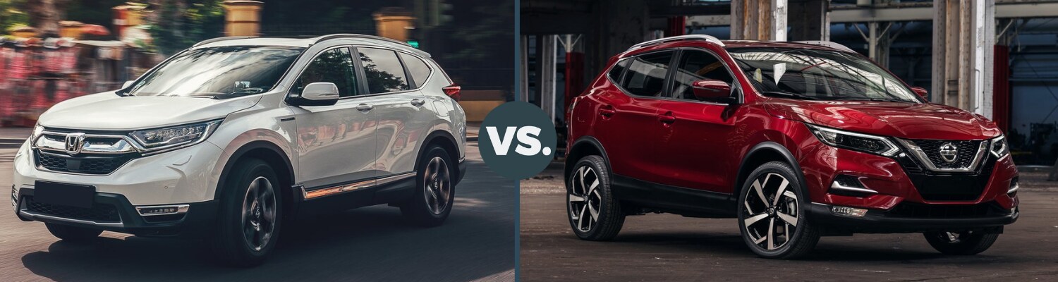 2019 Honda CR-V vs 2019 Nissan Rogue Phil Long Honda Glenwood Springs-1.png Back to back exterior view comparing a 2019 Honda CR-V vs 2019 Nissan Rogue