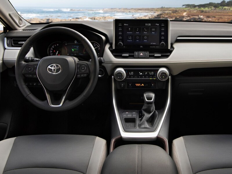 Interior of a 2019 Toyota RAV4