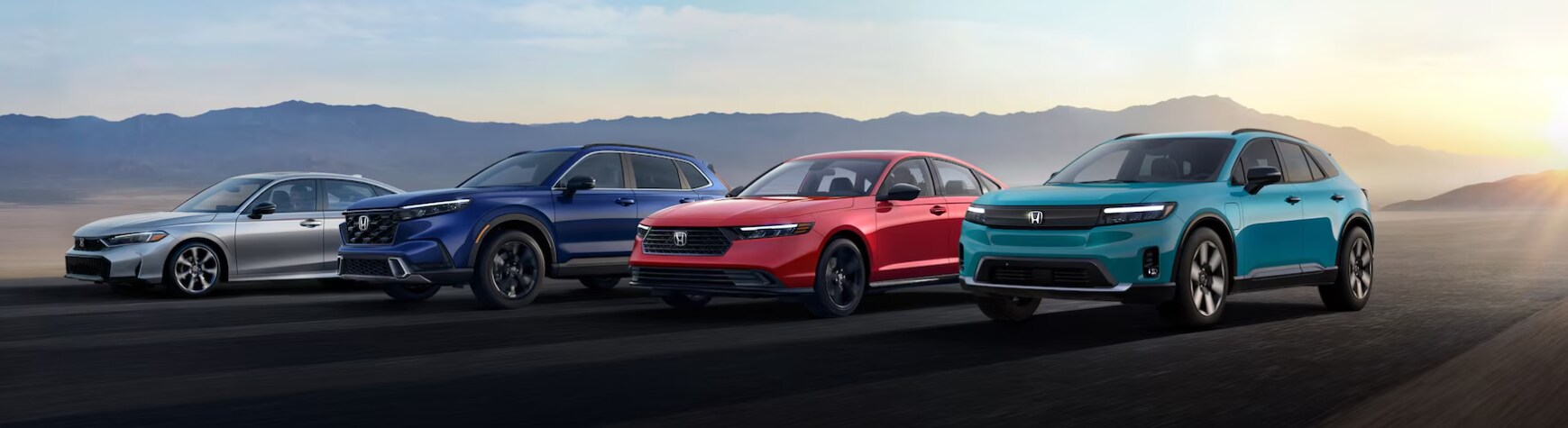 Honda Hybrid lineup showcasing various models