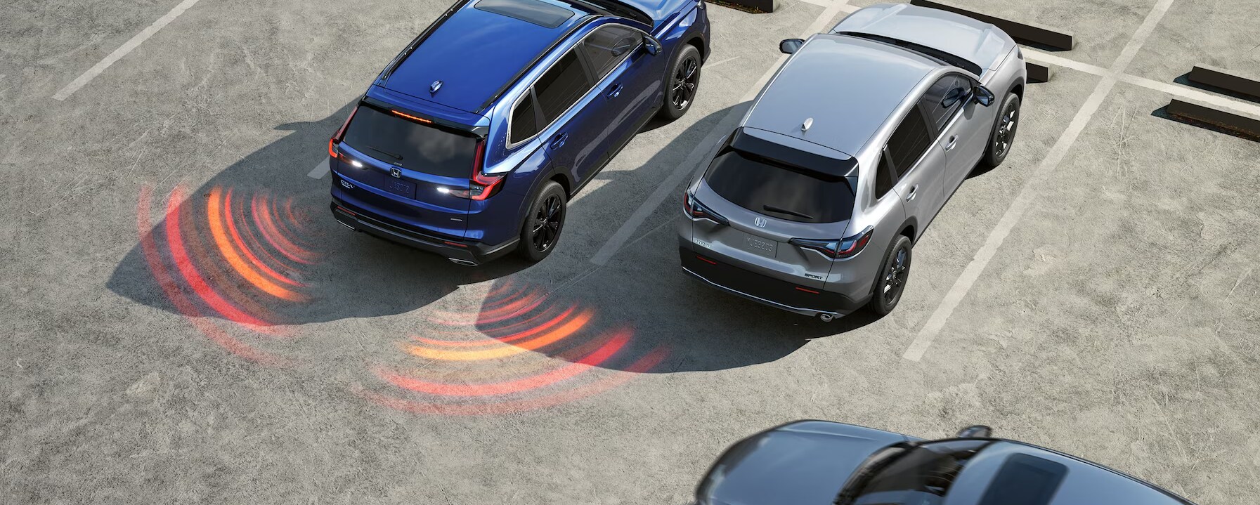 Screenshot%202025-03-18%20203819.png A 2025 Honda CR-V backing up showing it's backup sensors.