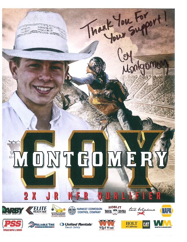 Coy Montgomery Autograph