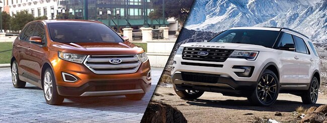 2017 Ford Edge vs 2017 Ford Explorer