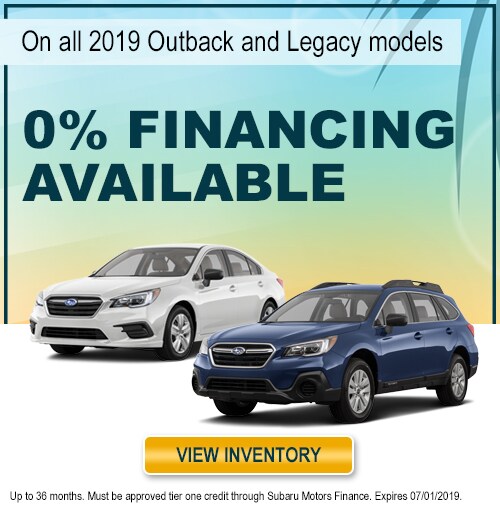 Hodges Subaru APR Specials 2019 Outback & Legacy