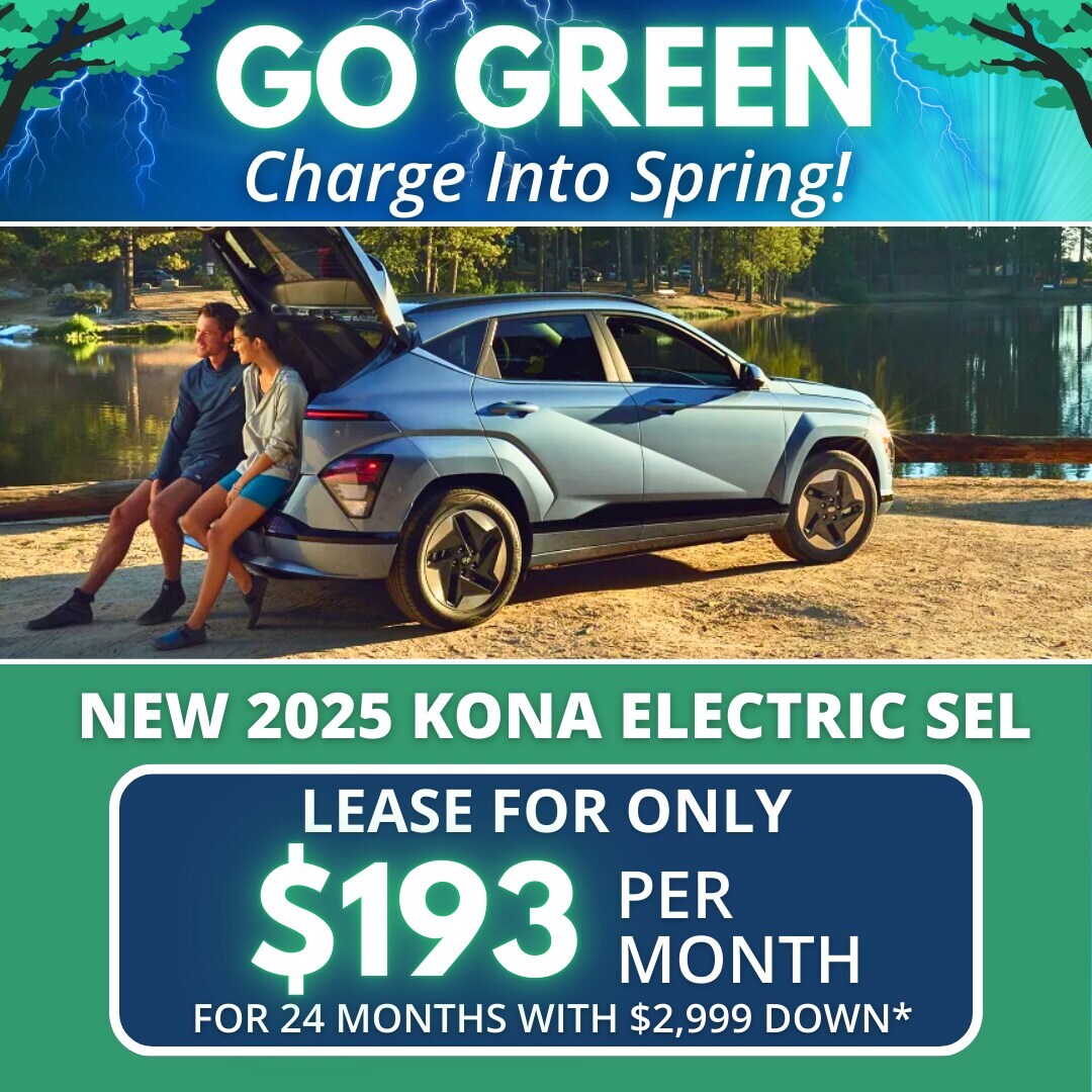 Burlington Hyundai 2025 Kona Electric SEL Lease Deal