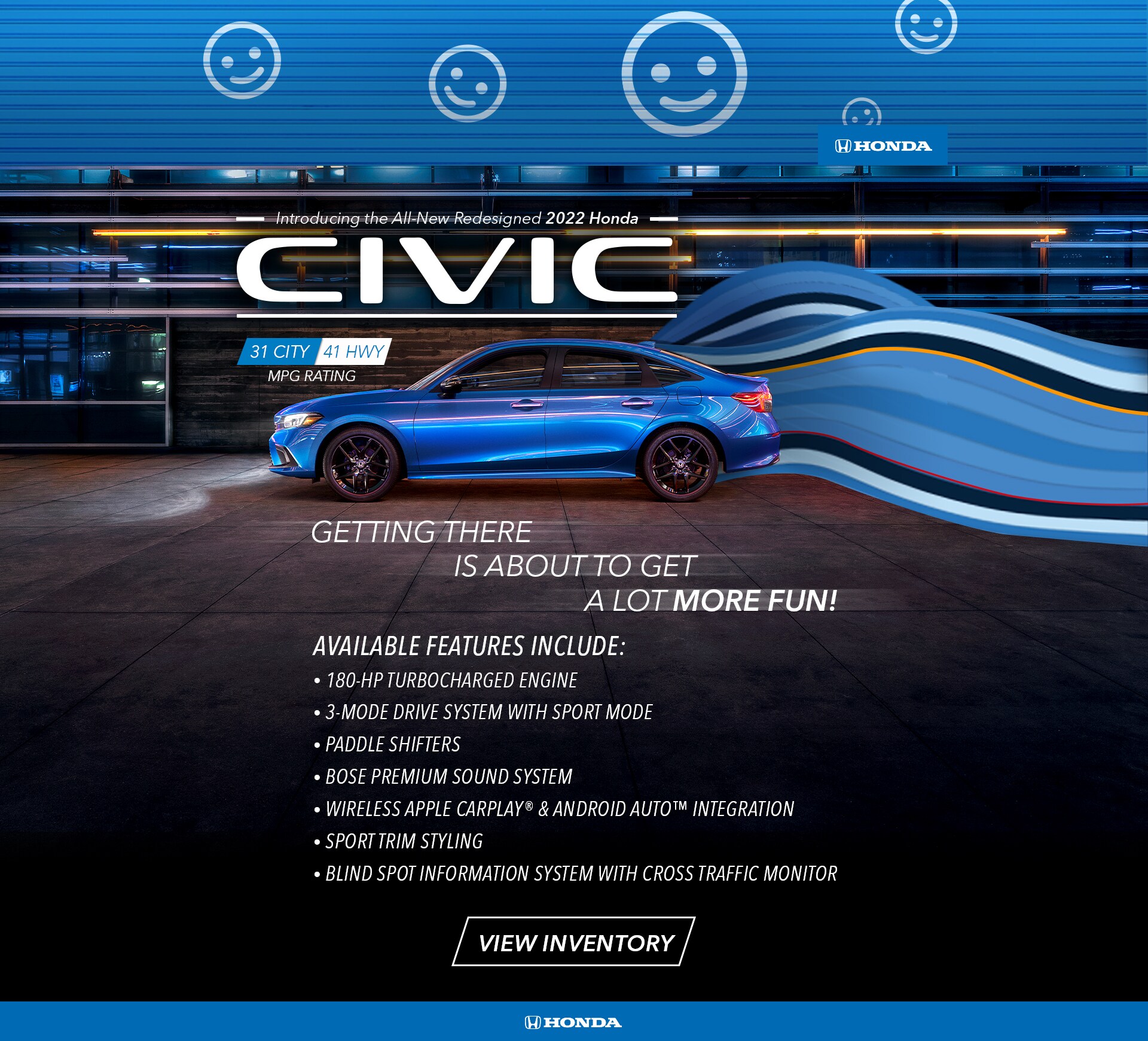 2022 Honda Civic at Holmes Honda Bossier City