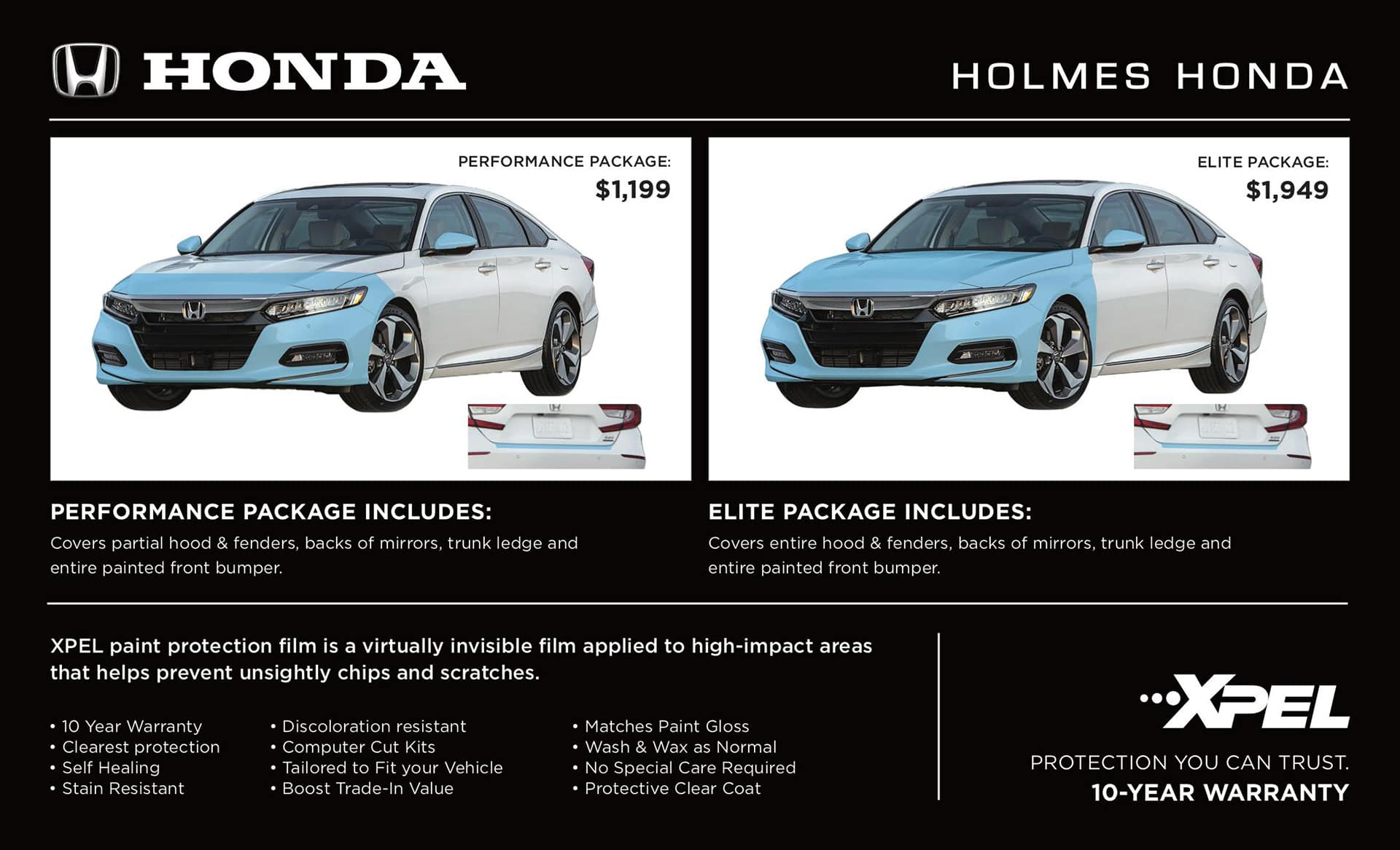 xpel paint protection holmes honda