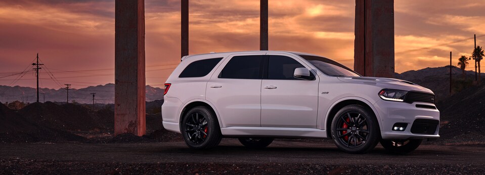 2019 Dodge Durango white passenger side view