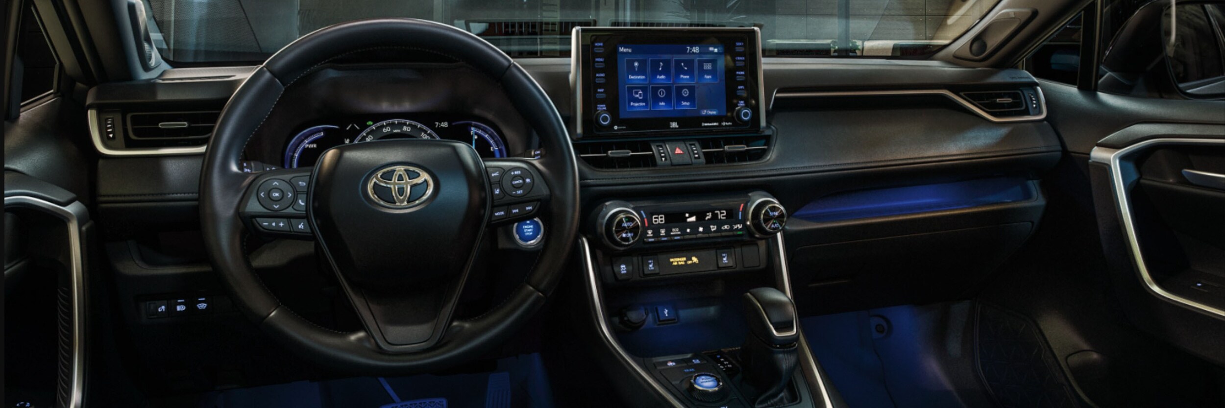2022 Vs. 2021 RAV4 Interior Dashboard 2022 Vs. 2021 RAV4 Interior Dashboard