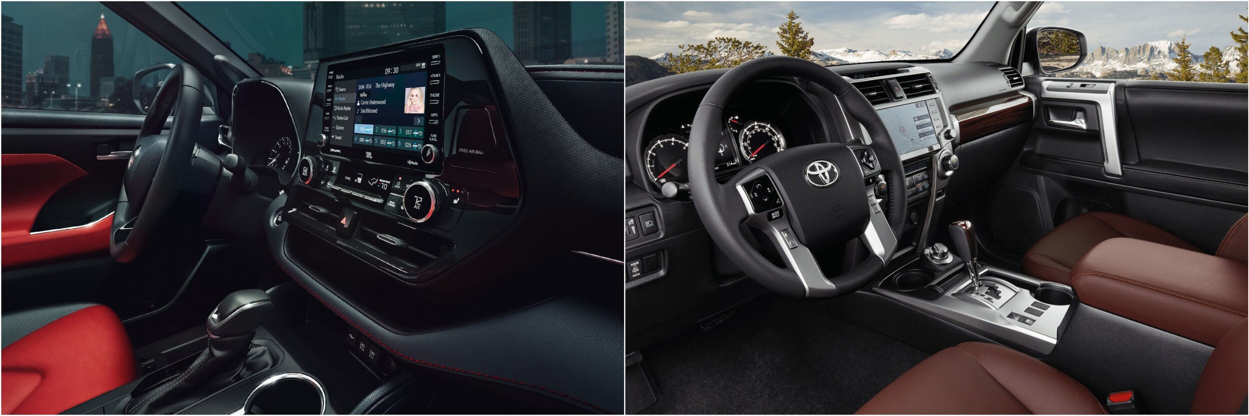 2022 Highlander vs 4Runner Interior Dashboard 2022 Highlander vs 4Runner Interior Dashboard