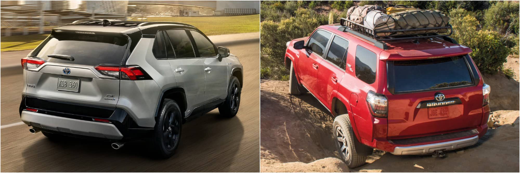 2022 Toyota RAV4 Vs. Toyota 4Runner Rear 2022 Toyota RAV4 Vs. Toyota 4Runner Rear