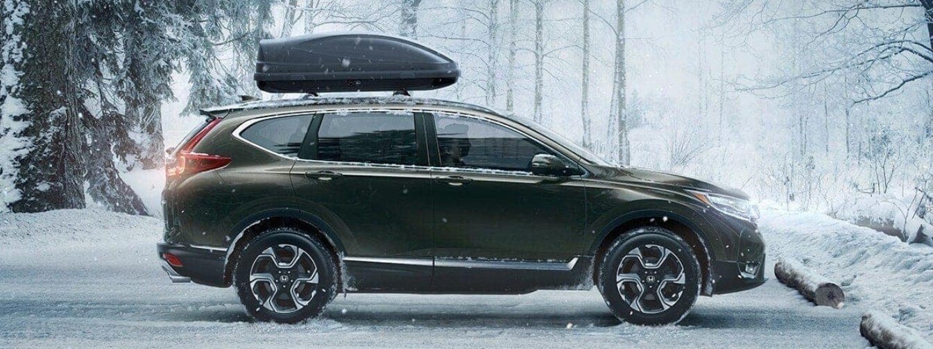 2019 Honda CR-V parked in snow
