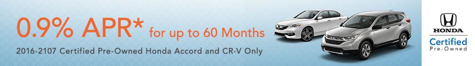 0.9% APR Honda Financing