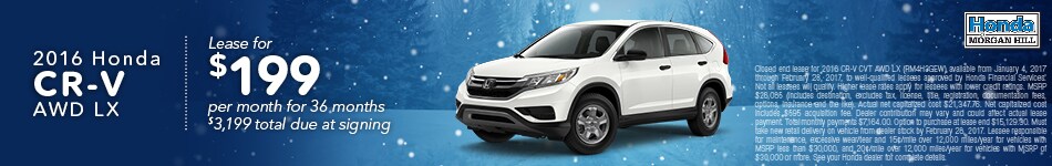 2016 Honda CR-V AWD LX | Honda of Morgan Hill