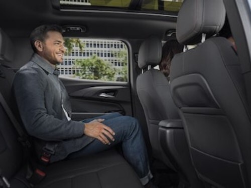 2025 Chevrolet Trailblazer view of man in back seat