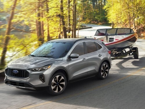 2026 Ford Escape towing a boat