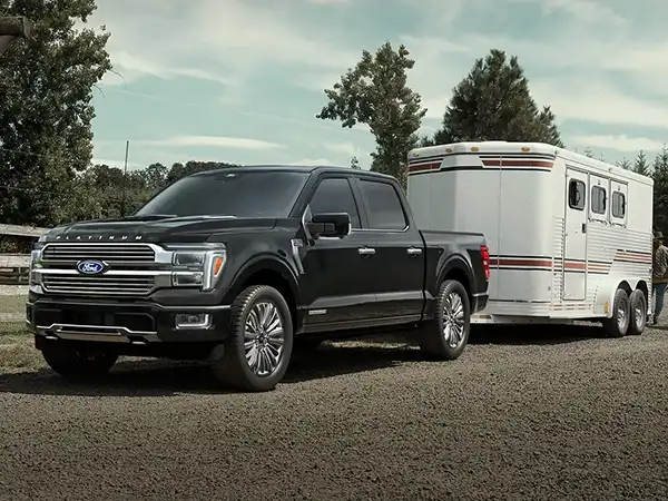 2025 Ford F-150 towing a camper