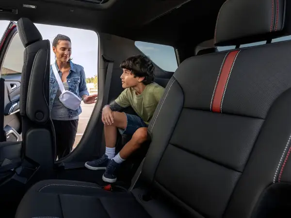 chevy traverse interior backseat