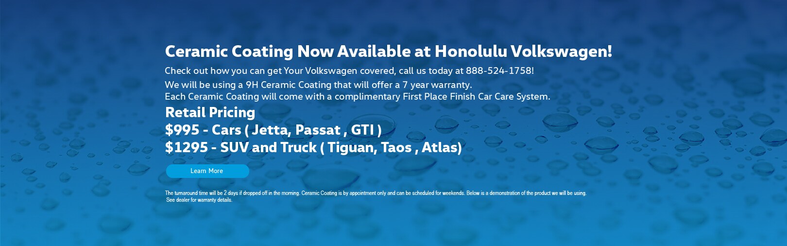 Ceramic Coating Now Available