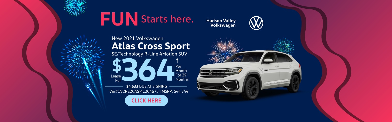 Volkswagen Atlas Cross Sport lease deal image
