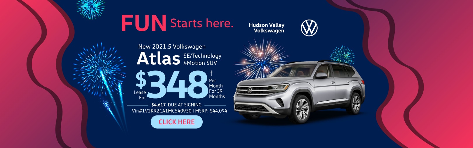 Volkswagen Atlas lease deal image
