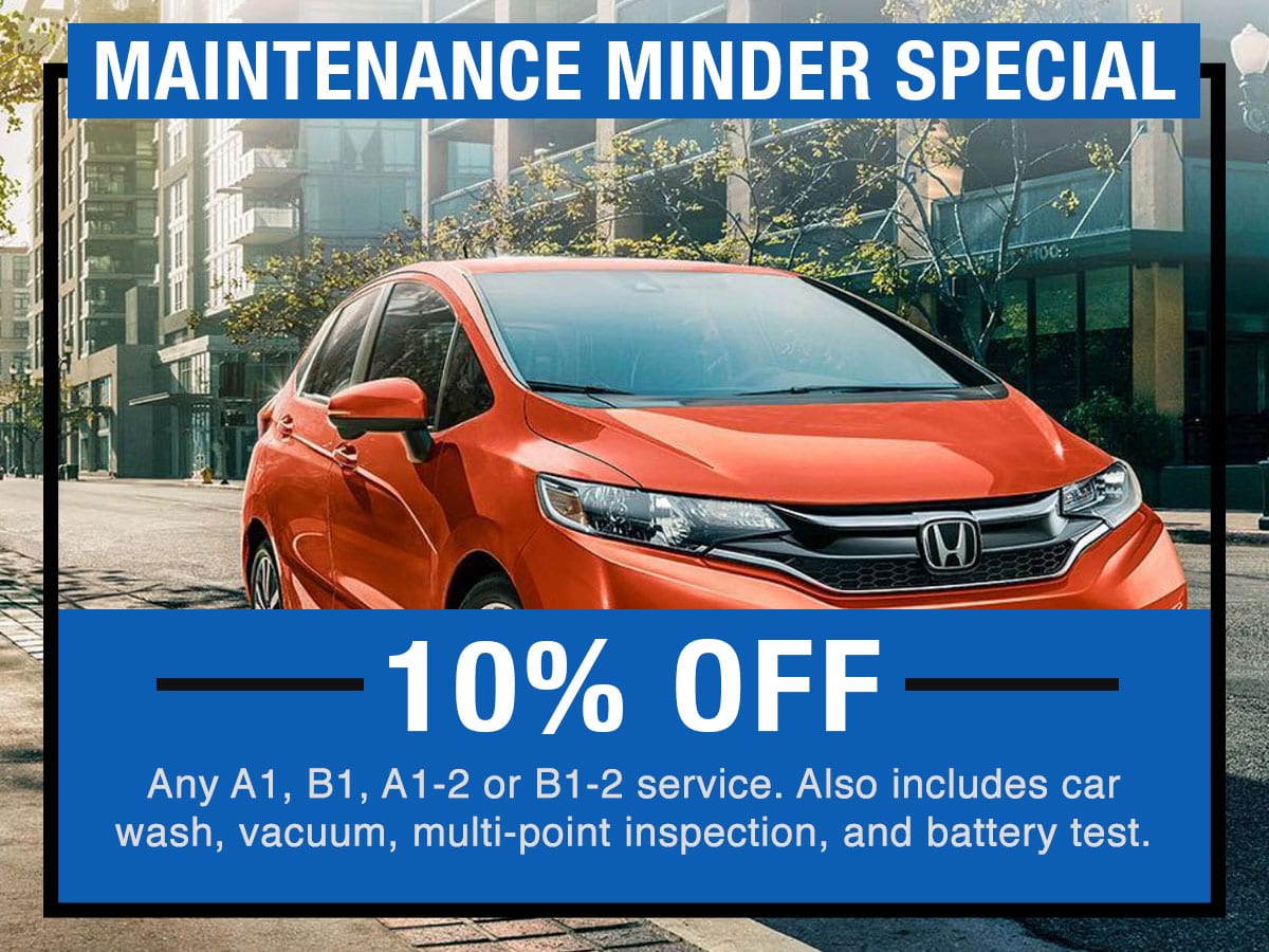 Honda Maintenance Minder Special Save on Honda A Service Near Fort Worth TX