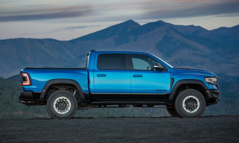 2023 Ram 1500 parked in a mountain range