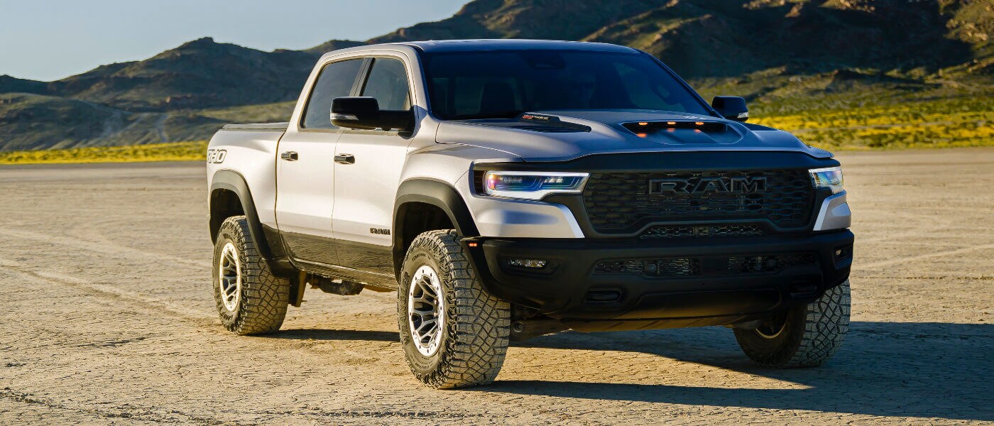 2025 Ram 1500 parked in a desert lot