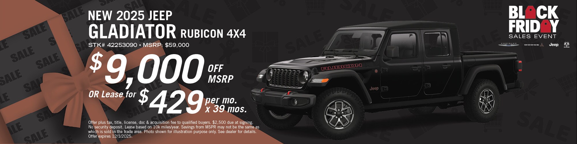 2025 Jeep Gladiator Rubicon Offer | Hugh White CDJR