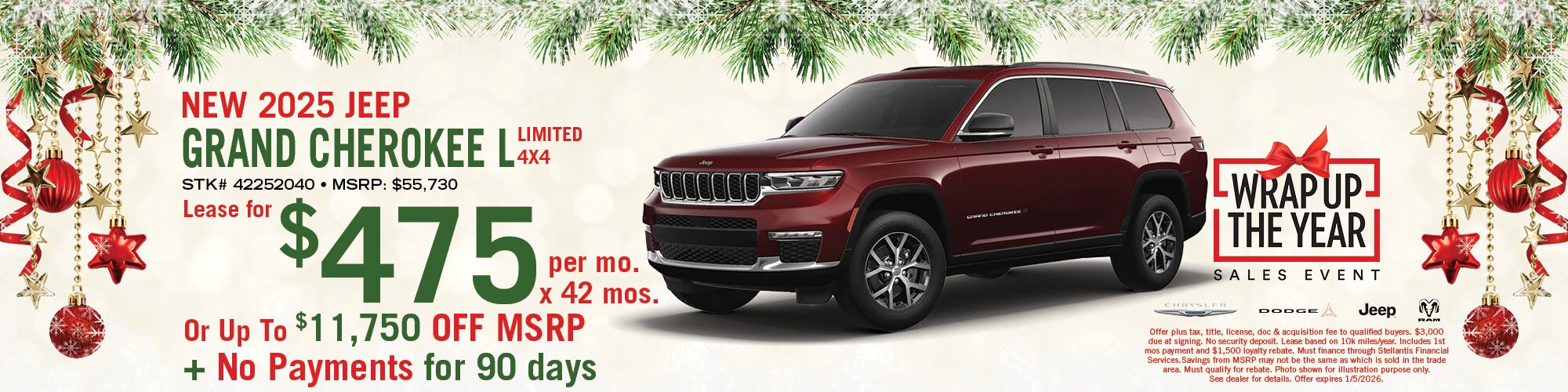 2025 Jeep Grand Cherokee L Limited Offer | Hugh White CDJR