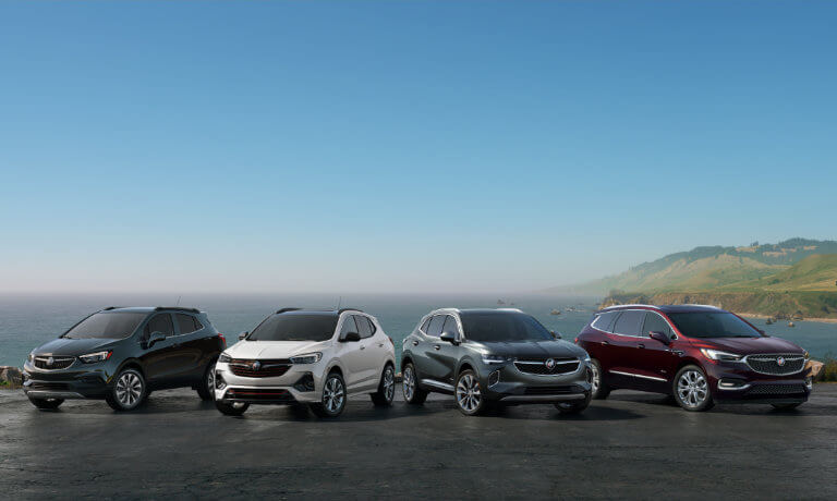 2021 Buick model lineup on oceanside overlook