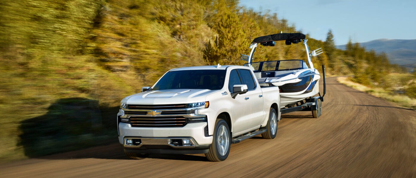 2020 Chevy Silverado 1500 towing boat