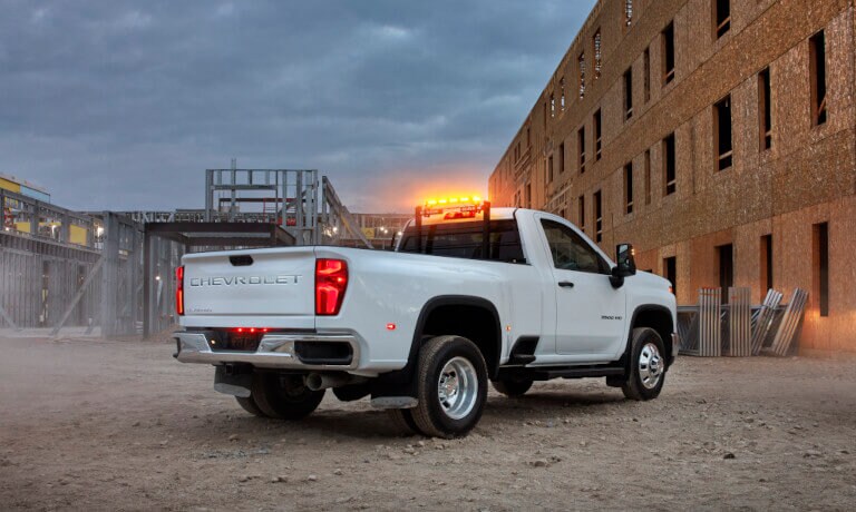 2025 Chevy Silverado 3500 HD at a construction site