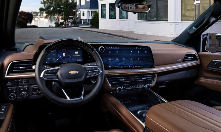 2025 Chevy Suburban interior dashboard and tech