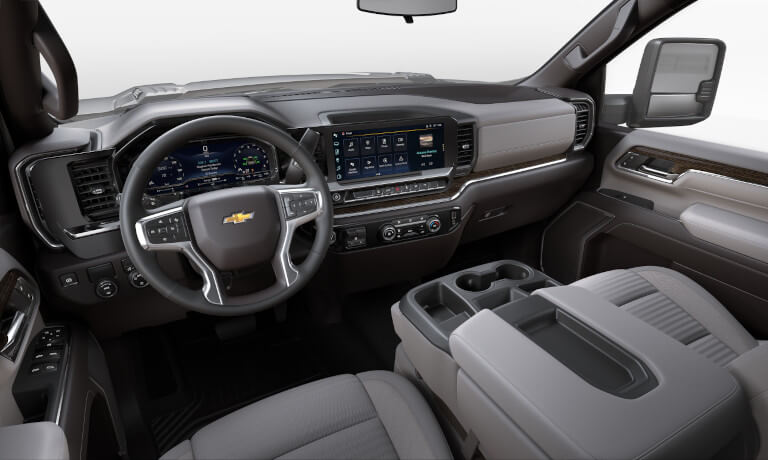 2025 Chevy Silverado 3500 HD infotainment system and dashboard