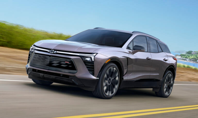 2024 Chevy Blazer EV driving on highway