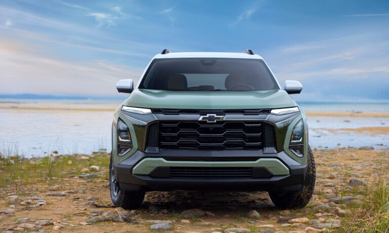 2026 Chevy Equinox parked head-on by lake