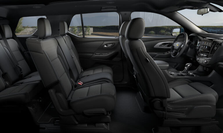 2023 Chevy Traverse interior seating side view