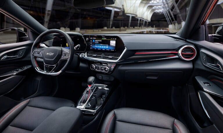 2024 Chevy Trax interior front and tech