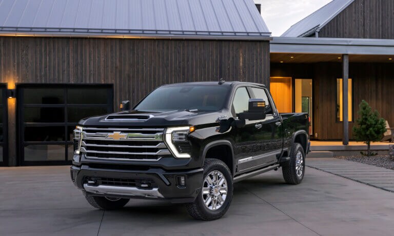 2026 Chevy Silverado 2500 HD Exterior Outside House at Dusk