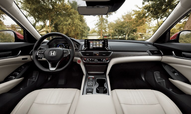 2022 Honda Accord Hybrid interior front seating and technology