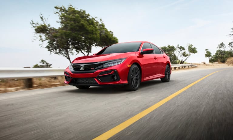 2021 Honda Civic exterior driving on highway