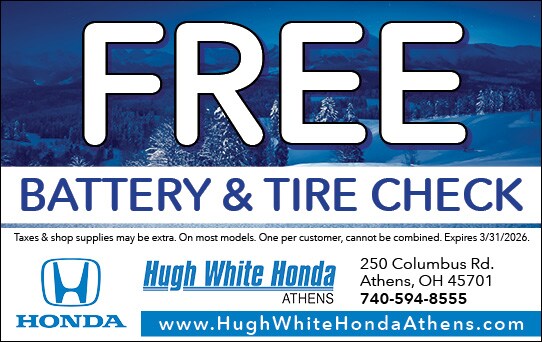 Free Battery and Tire Check