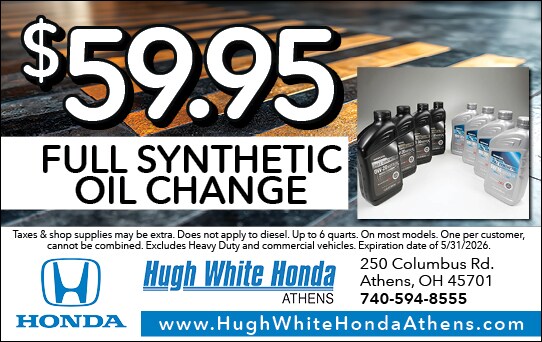 $59.95 Full Synthetic Oil Change