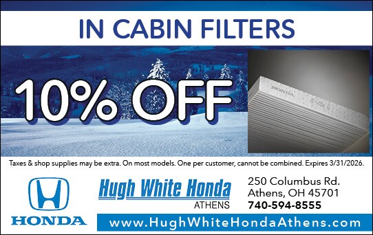 10% Off In Cabin Filters