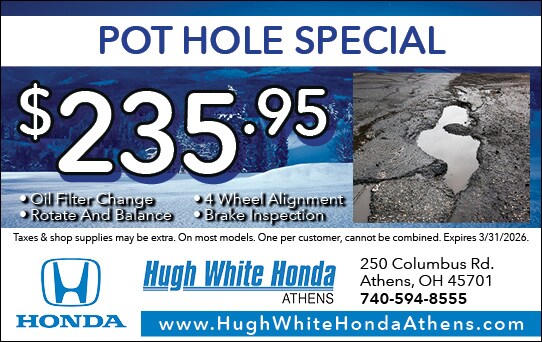 $235.95 Pot Hole Special