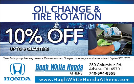 10% Off Oil Change and Tire Rotation